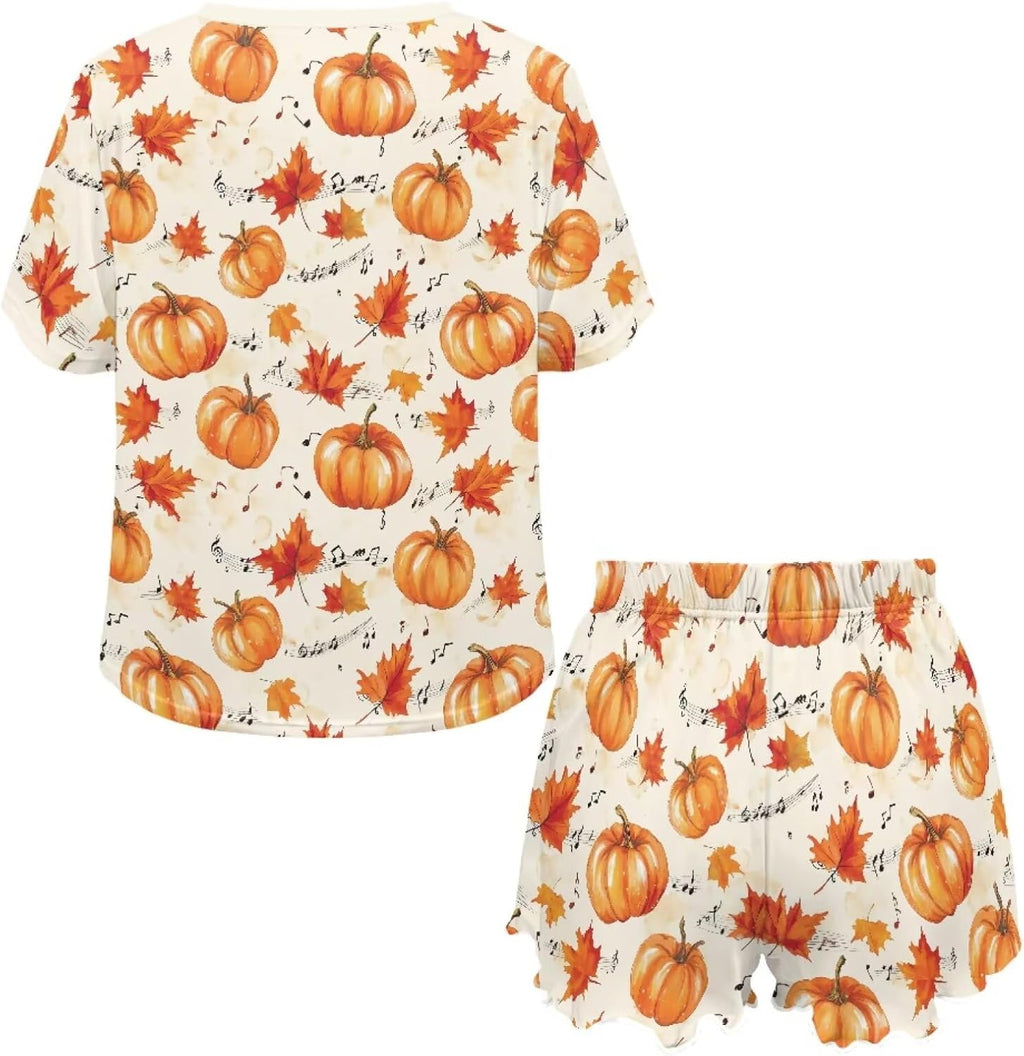 Womens Pajamas Set Cute Plus Size Loungewear for Lady With Pockets Holiday Pjs