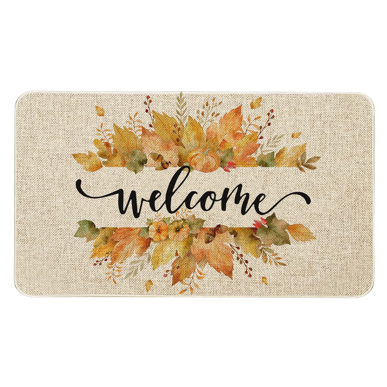 Roszwtit Fall Door Mat 30 X 17 Inch Autumn Truck Football Doormat Indoor Outdoor Entrance Floor Mat Non Slip Fall Thanksiving Decor Rubber Welcome Mats